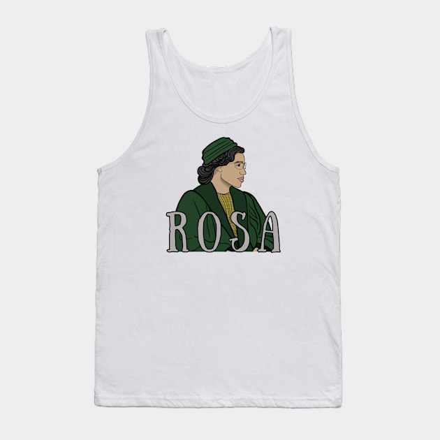 Rosa Parks Portrait Tank Top by History Tees